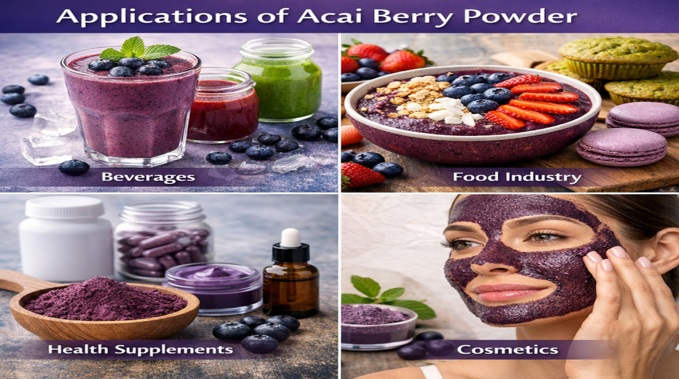 Acai Berry Powder Applications