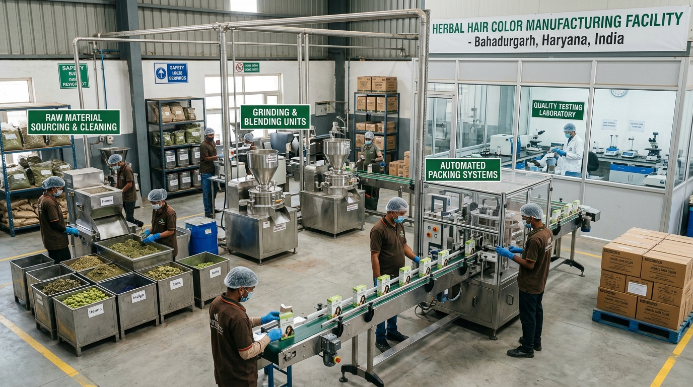 Herbal Hair Color Manufacturing Facility