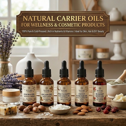Natural carrier oils for wellness and cosmetic products