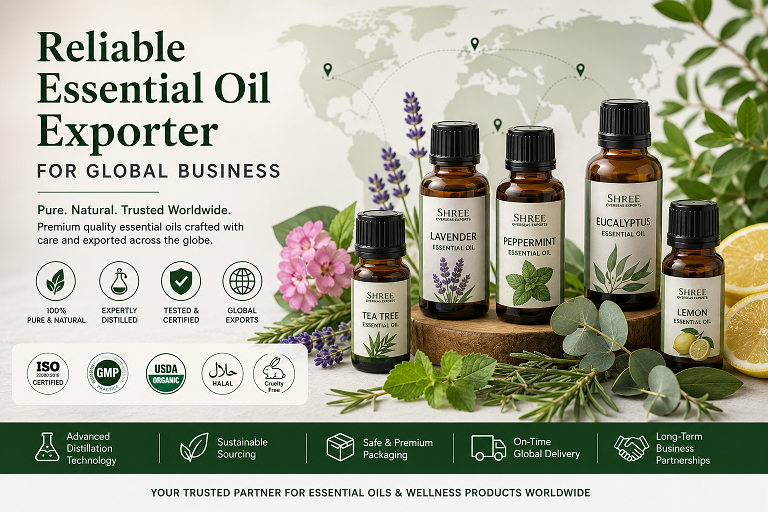 Reliable essential oil exporter for global business